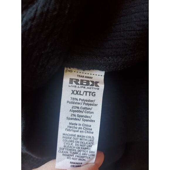 RBX Plus Studio Jacquard Mock Neck Pullover Sweatshirt Black NWT, Women's XXL - Picture 4 of 15